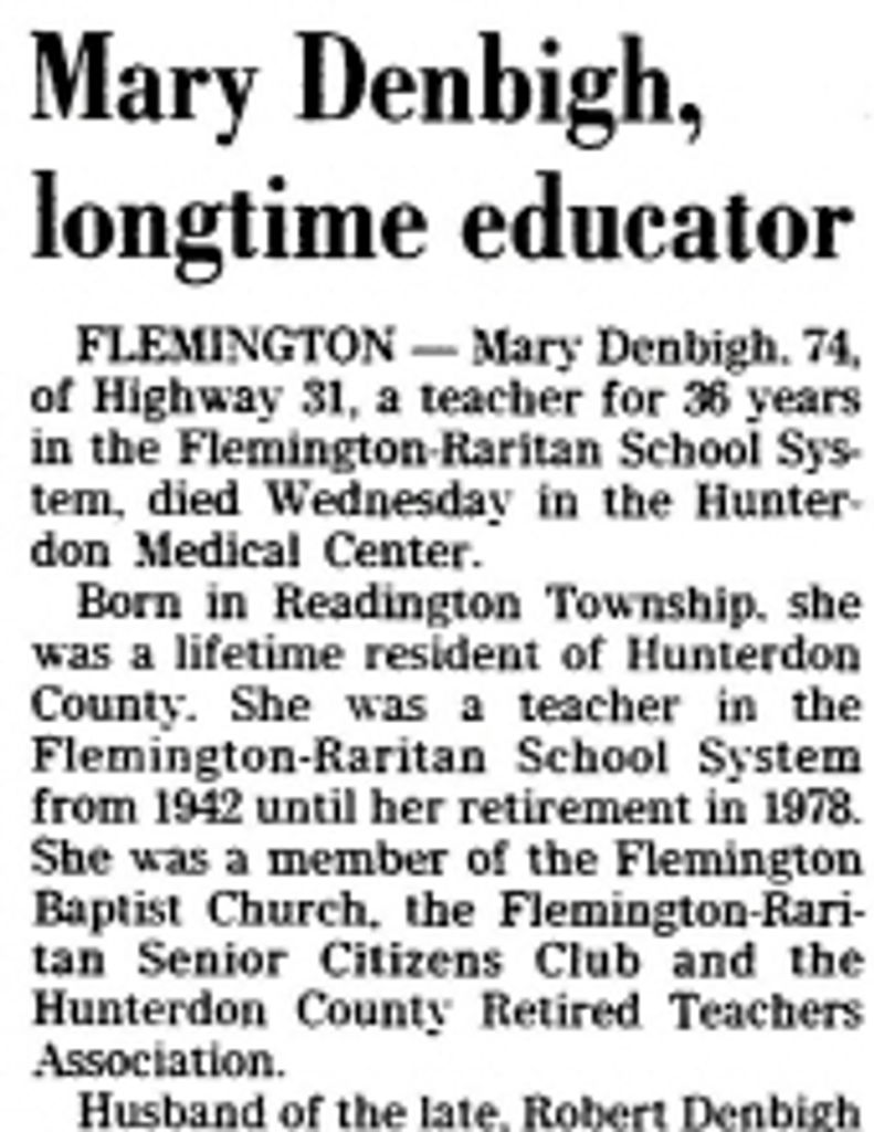 Mary  Denbigh 