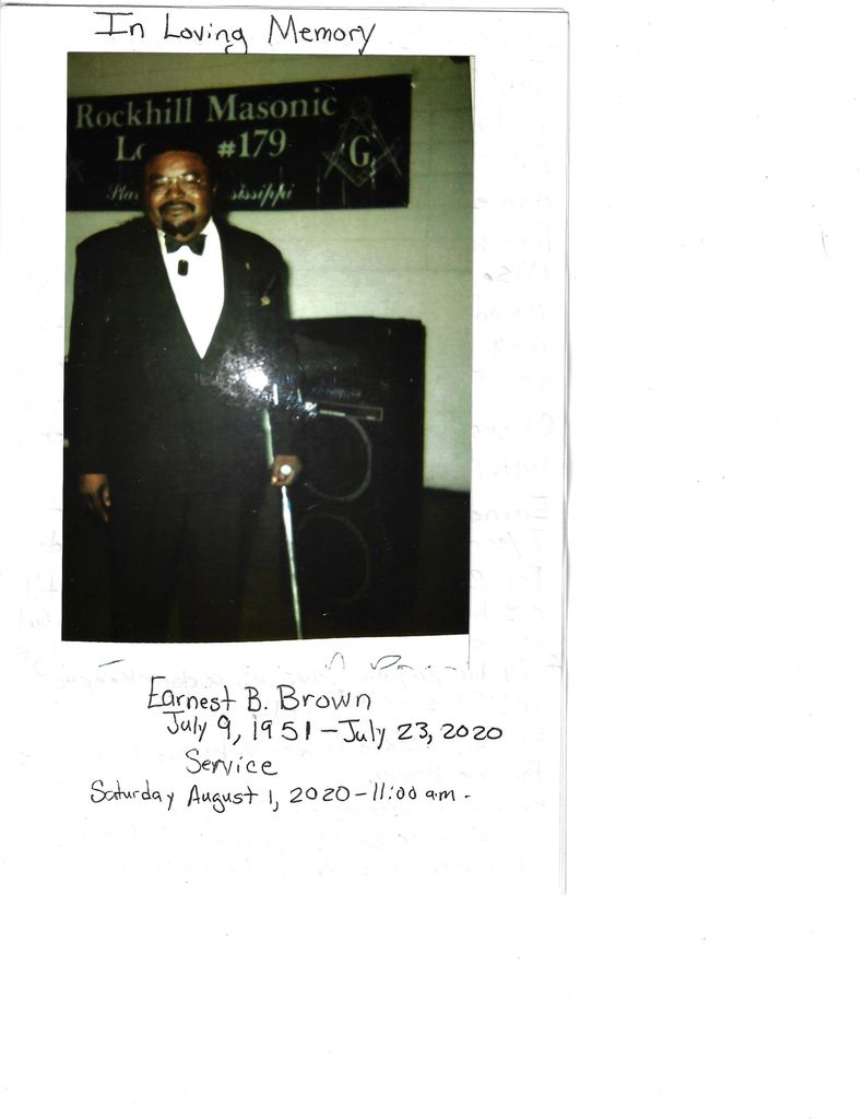 Mr. Earnest B. Brown Profile Photo