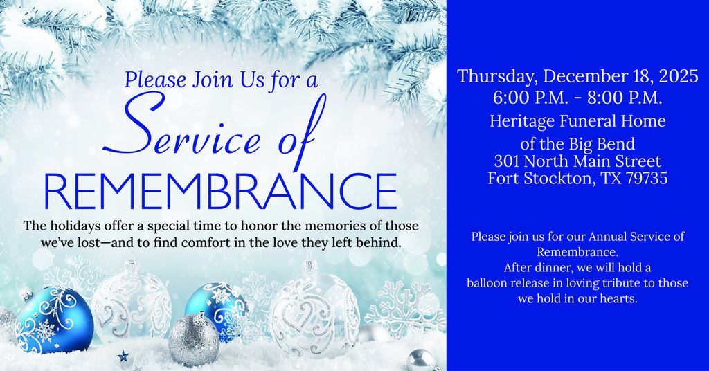 Christmas Service of Remembrance