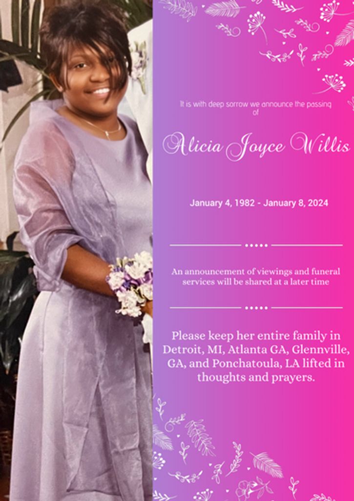 Alicia Joyce Willis Profile Photo