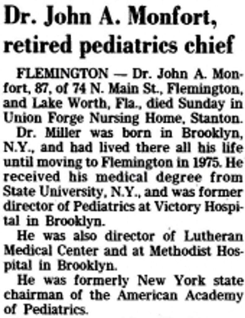 Dr. John  A.  Monfort 