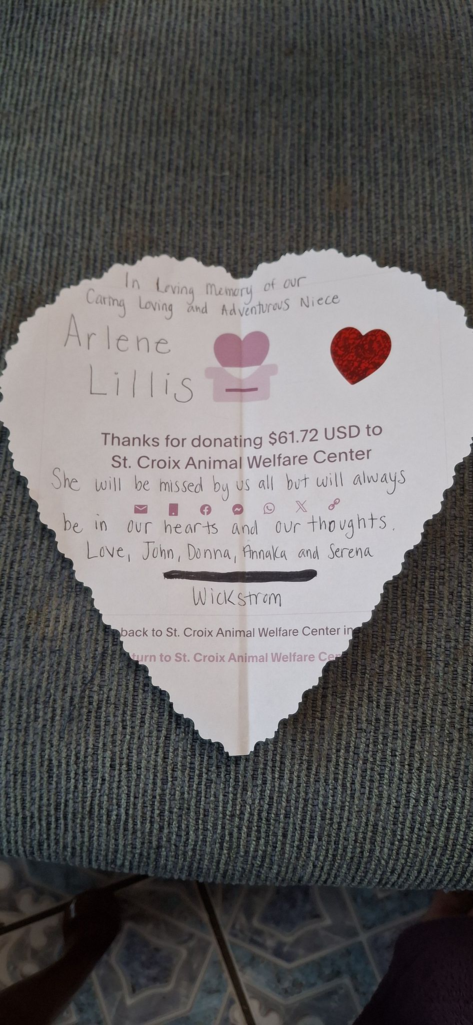 Arlene Susan Lillis Obituary January 8, 2026 - David-Donehower Funeral &  Cremation Service