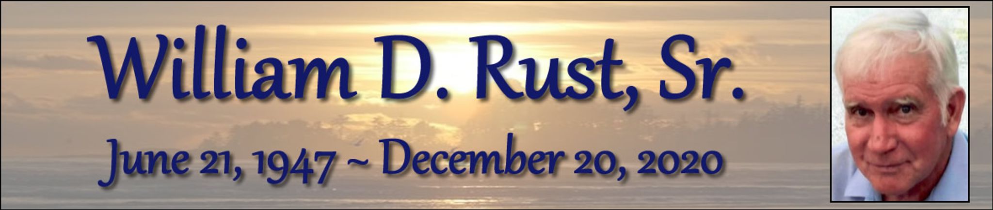Cover photo for William Rust's Obituary