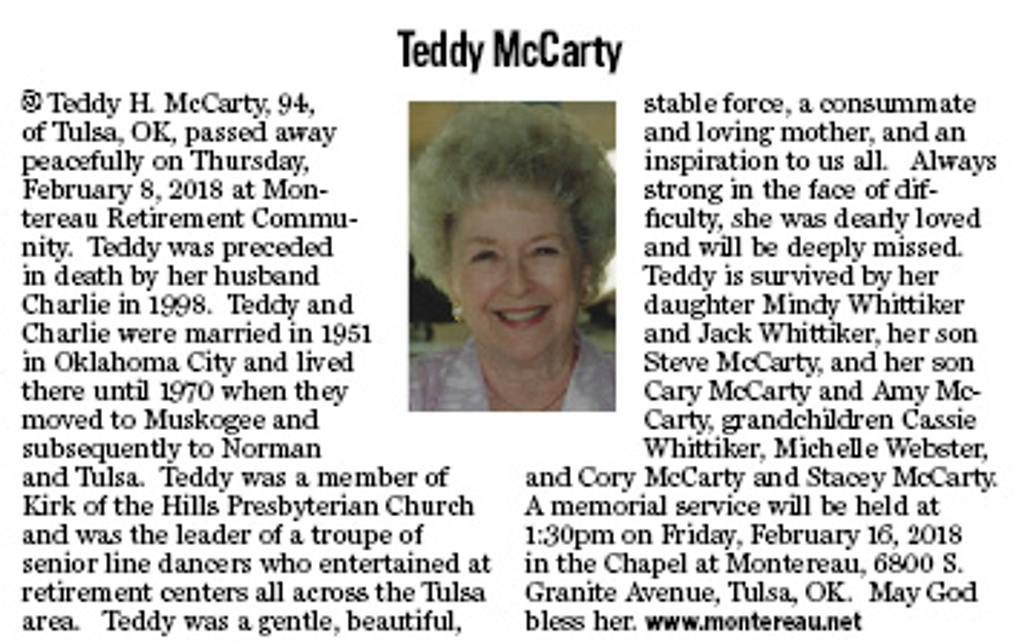 Teddy H. Mccarty