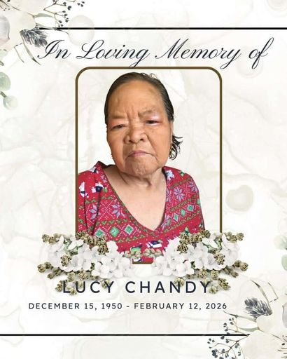 Lucy Mary Chandy's obituary image