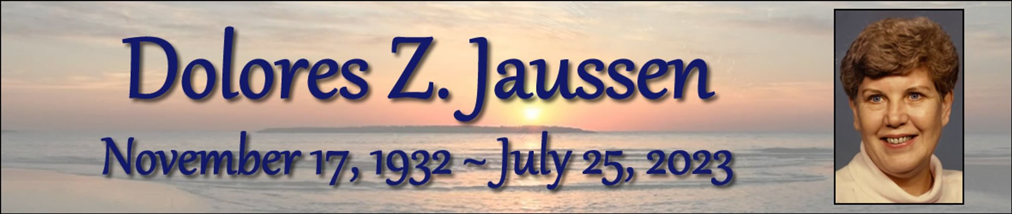 Cover photo for Dolores Jaussen's Obituary