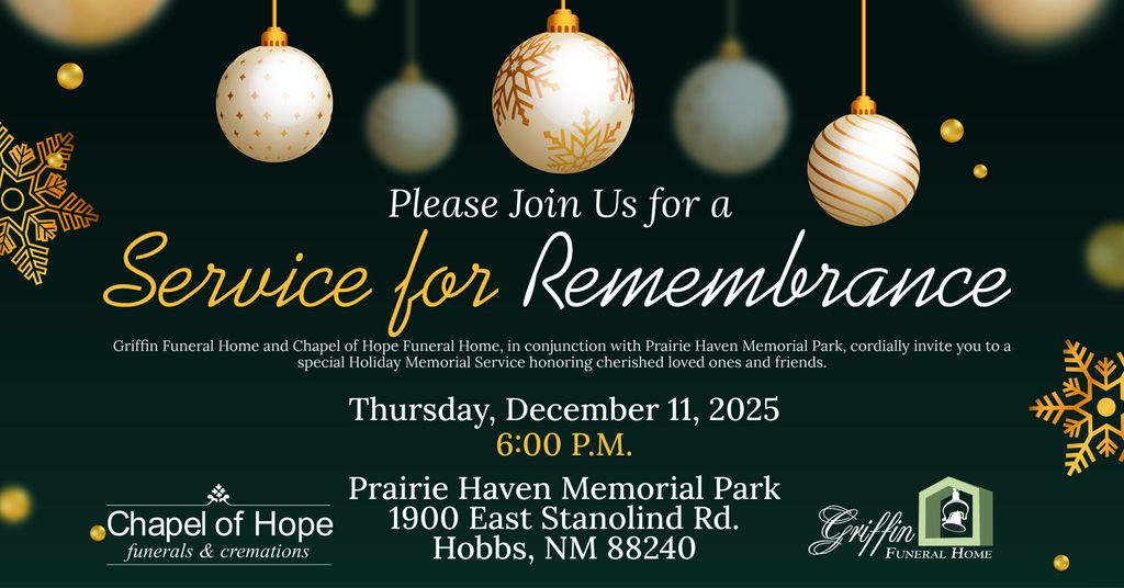 Christmas Service of Remembrance