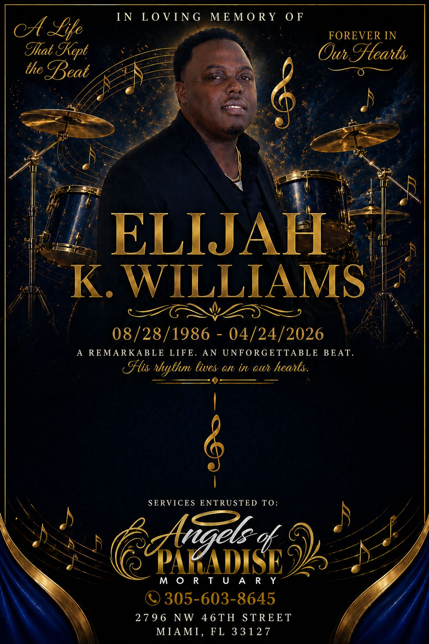 Cover for Elijah Keith Williams's Obituary