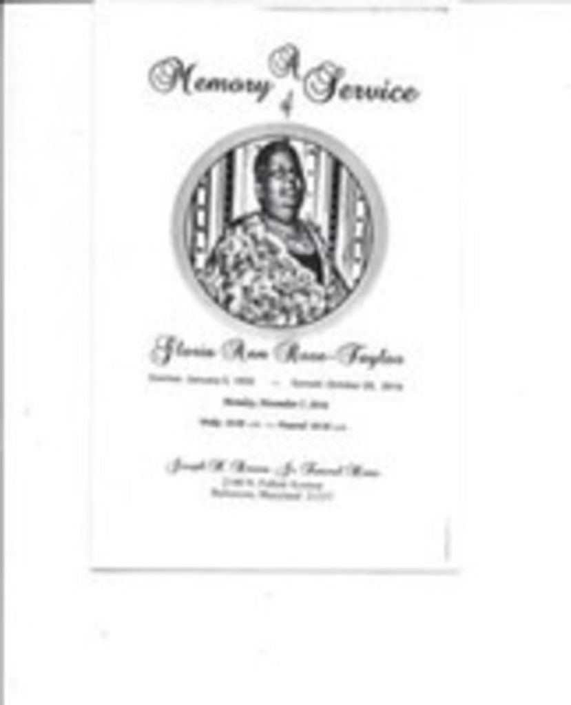 Gloria A. Rose-Taylor