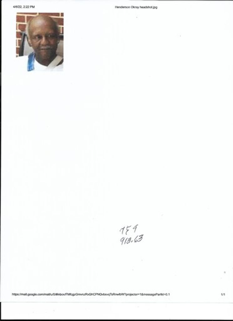 Henderson Okray, Jr. Profile Photo