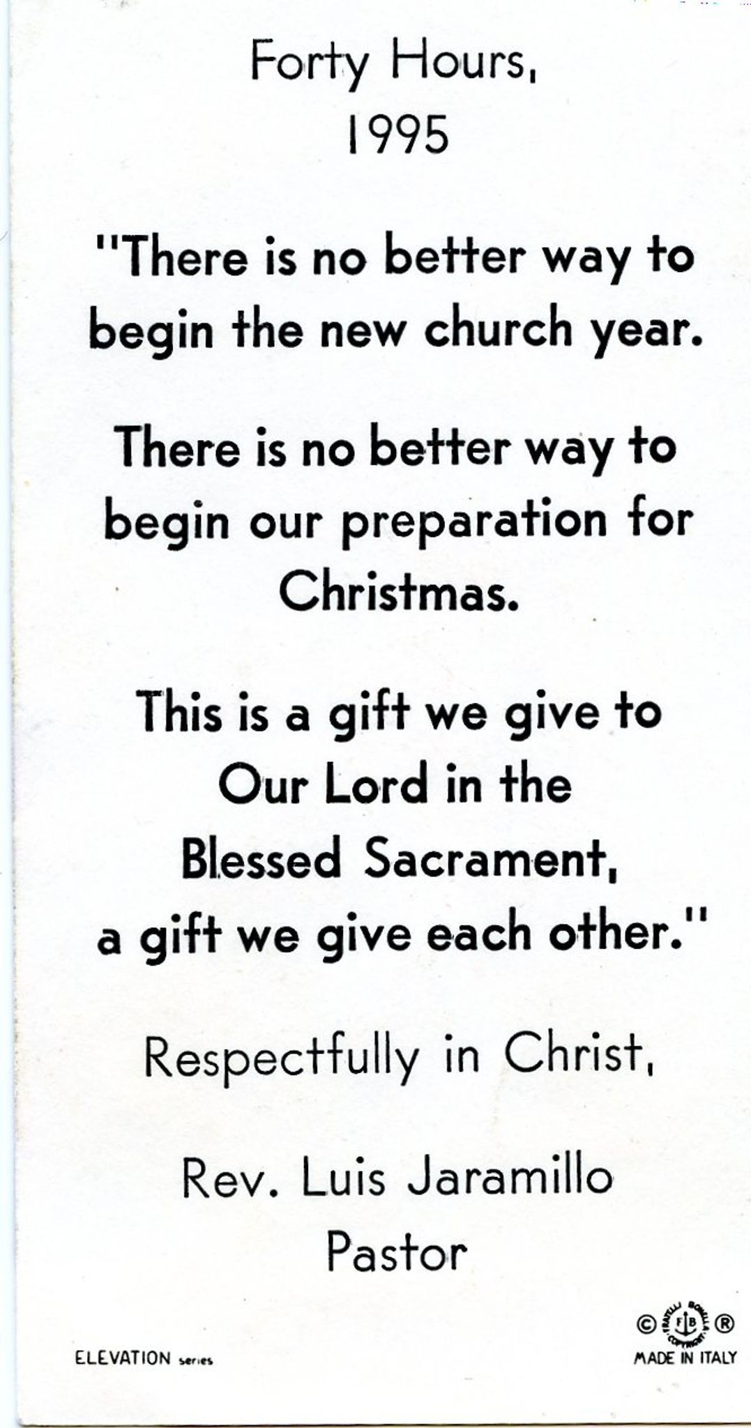 Father Luis Demecio Jaramillo photo gallery image 1 of 2