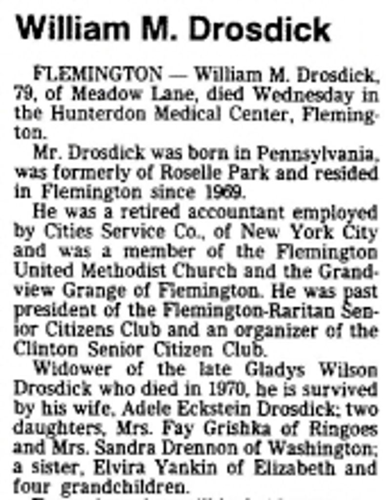 William  M.  Drosdick 