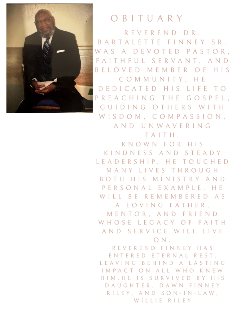 Reverend Willie Finney Sr