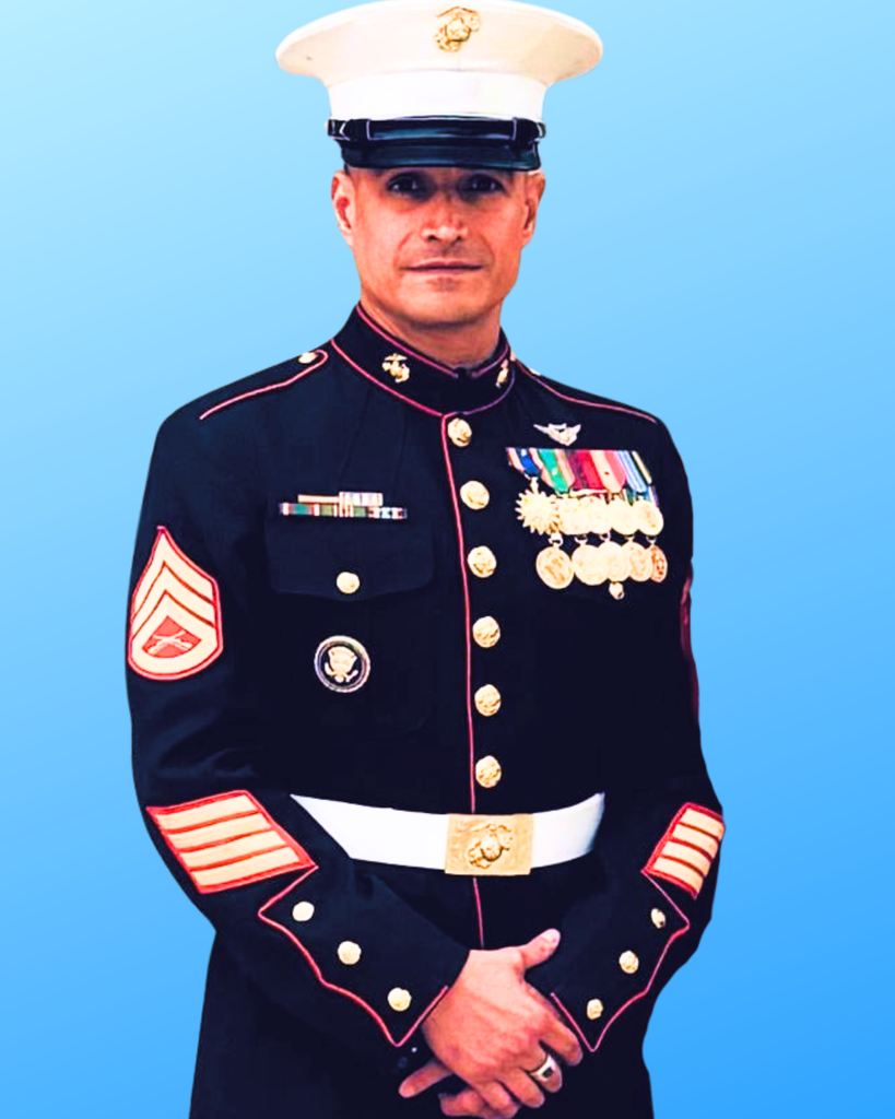 Armando Dennis Velasco, SSGT, USMC Retired