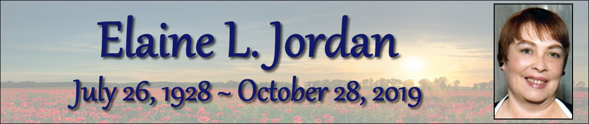 Cover photo for Elaine Jordan's Obituary