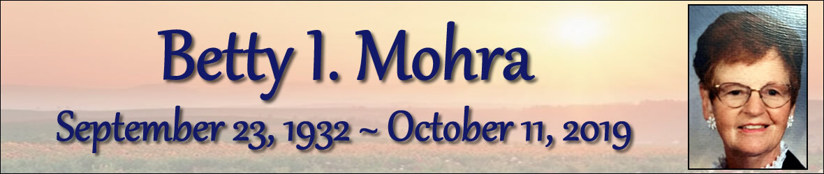 Cover photo for Betty Mohra's Obituary