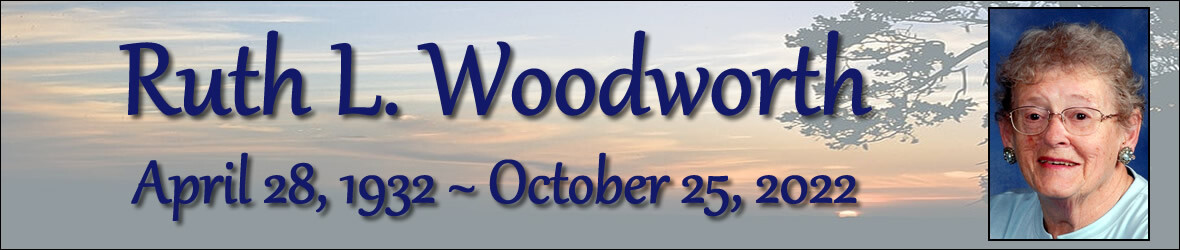 Cover photo for Ruth Woodworth's Obituary