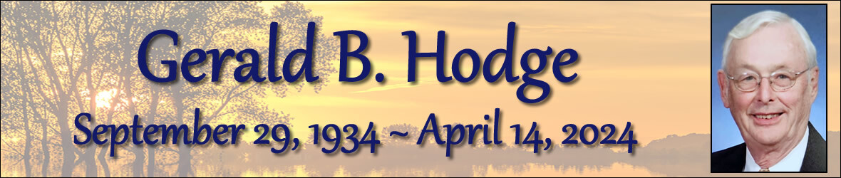 Cover photo for Gerald Hodge's Obituary