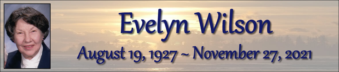 Cover photo for Evelyn Wilson's Obituary