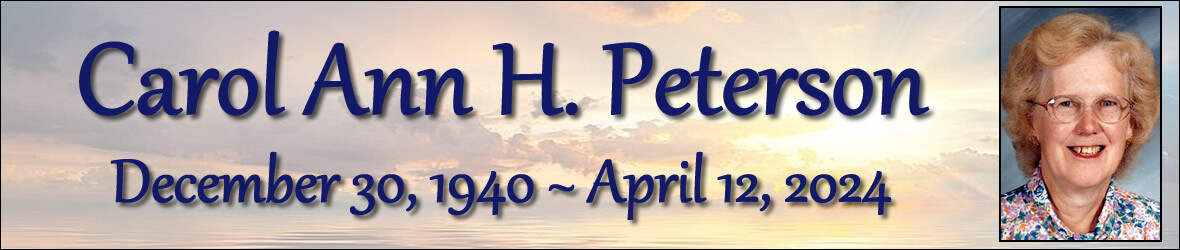 Cover photo for Carol Ann Peterson's Obituary