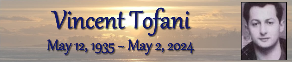 Cover photo for Vincent Tofani's Obituary