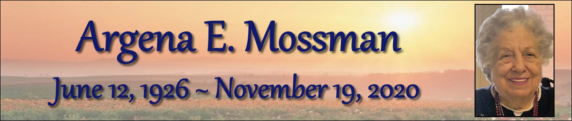 Cover photo for Argena Mossman's Obituary