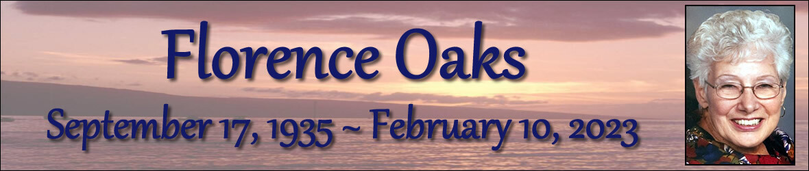 Cover photo for Florence Oaks's Obituary