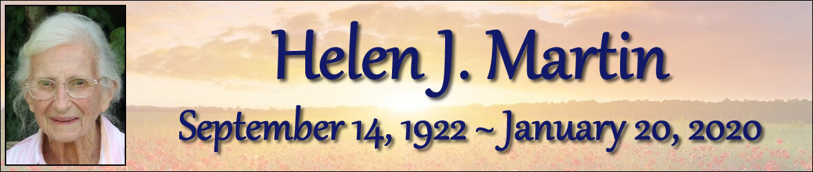 Cover photo for Helen Martin's Obituary