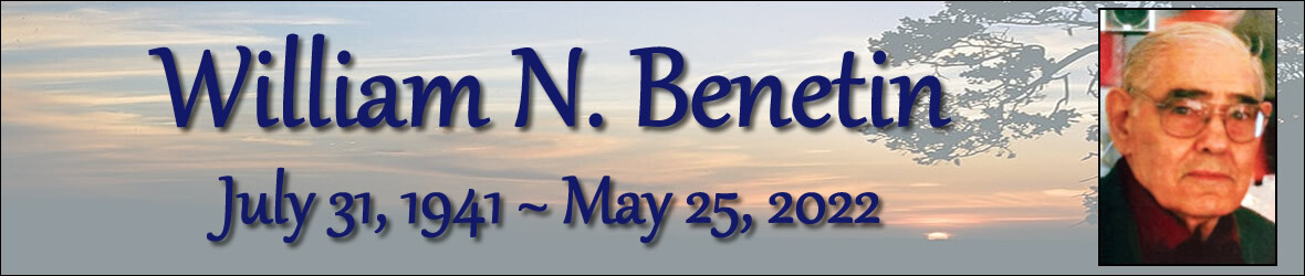 Cover photo for William Benetin's Obituary