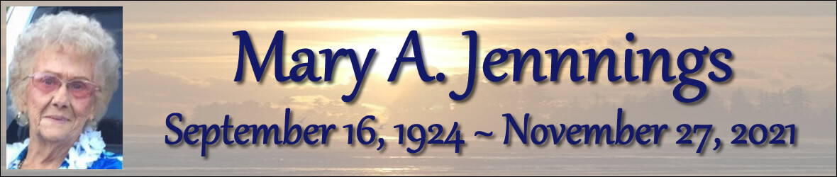 Cover photo for Mary Jennings's Obituary