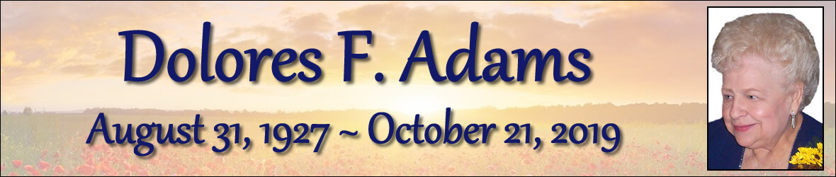 Cover photo for Dolores Adams's Obituary