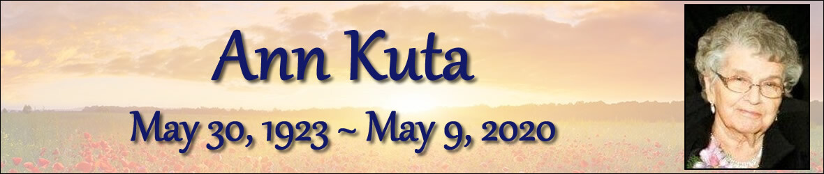 Cover photo for Ann Kuta's Obituary