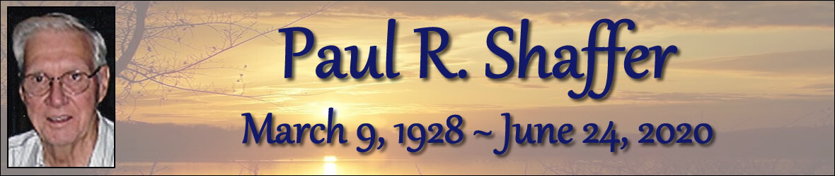 Cover photo for Paul Shaffer's Obituary