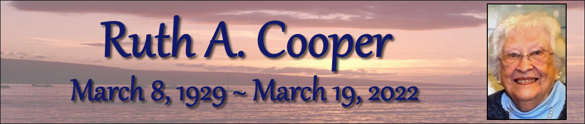 Cover photo for Ruth Cooper's Obituary