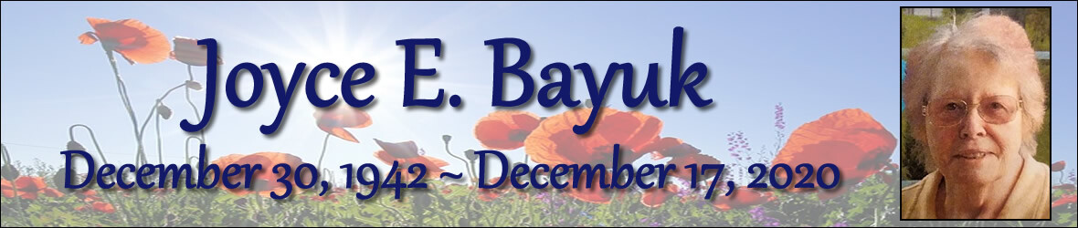 Cover photo for Joyce Bayuk's Obituary