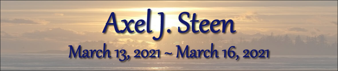 Cover photo for Axel Steen's Obituary