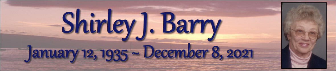 Cover photo for Shirley Barry's Obituary