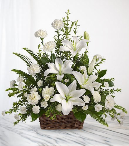 Spirited Heart Wreath with Roses, Lilies & Orchids by Jacob Maarse Florists