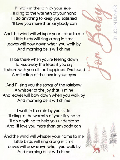 I'll walk in the 2025 rain by your side lyrics