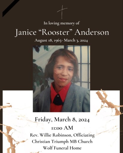 Janice "Rooster" Laverne Anderson Profile Photo