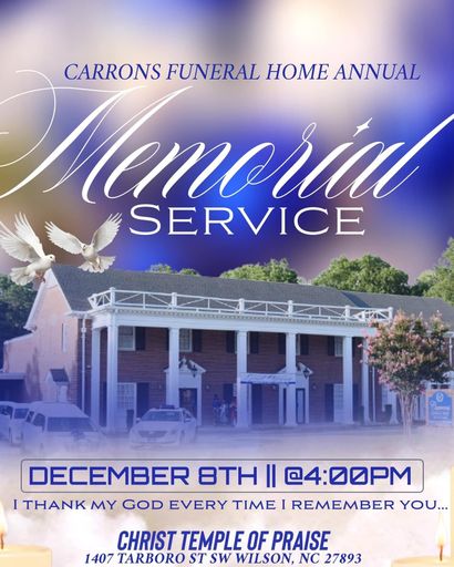 Carrons Funeral Home Annual Memorial Service Profile Photo