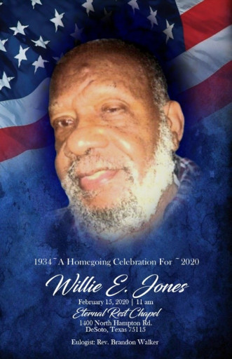 Willie E. Jones 
 February 18, 2020