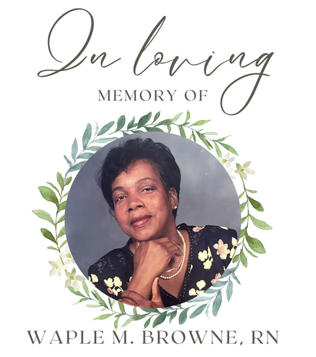 Waple M. Browne, R.N.'s obituary image