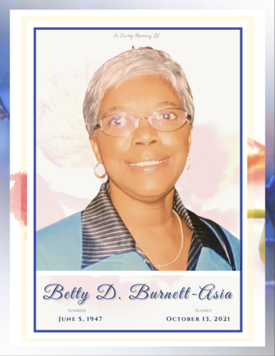 Betty D. Burnett - Asia Profile Photo