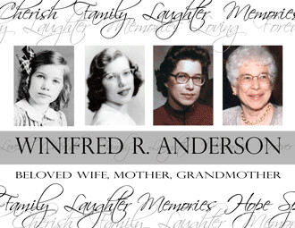 Winifred Rosalia (Hill) Anderson