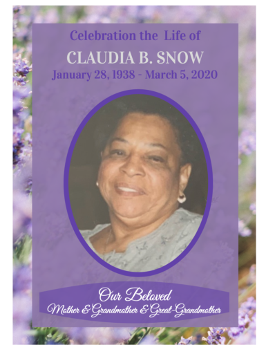 Claudia B Snow