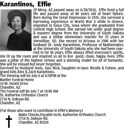 Effie Karantinos Profile Photo