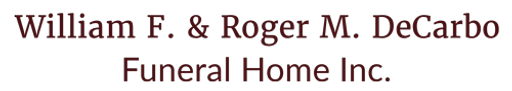 William F. & Roger M. DeCarbo Funeral Home, Inc. Logo