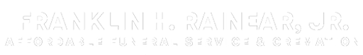 Franklin H. Rainear, Jr., Affordable Funeral Service & Cremation Logo