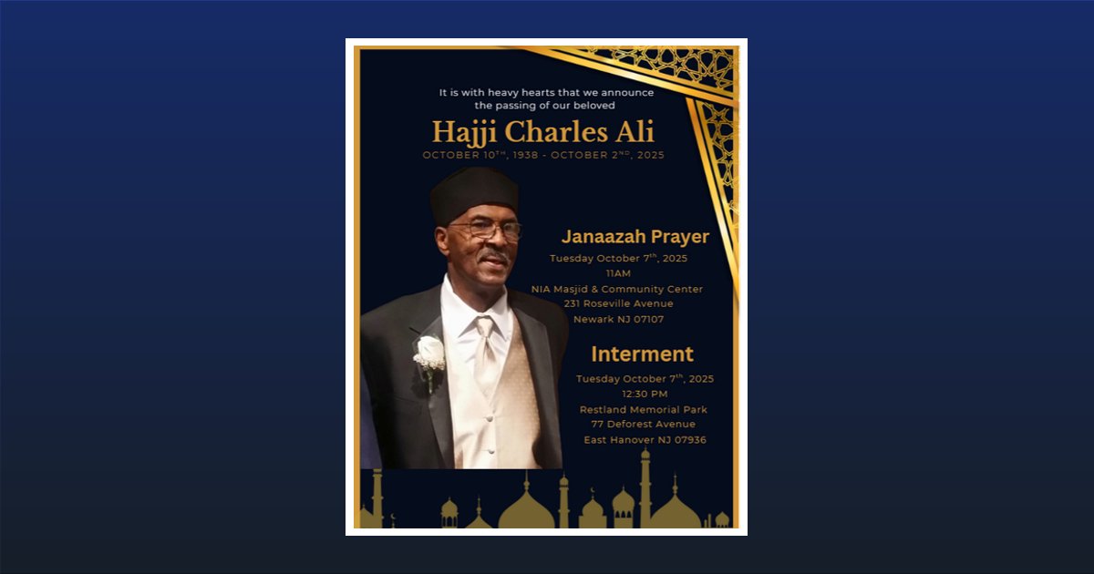 Charles Ali Obituary, Irvington, NJ